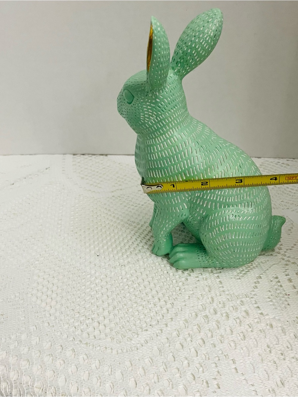 Mint Green Decorative Rabbit Figurine - Picture 2 of 5